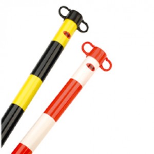 POSTE DE SINAL 90CM PLÁSTICO VERM/BR C420